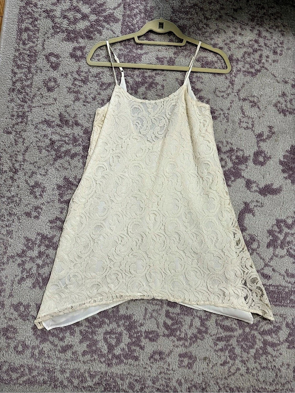 BCBGMAXAZRIA Lace Dress in White Size XXS